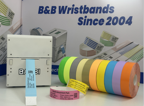 Gelang Boleh Cetak Termal Acara Penutupan Pelekat B&B